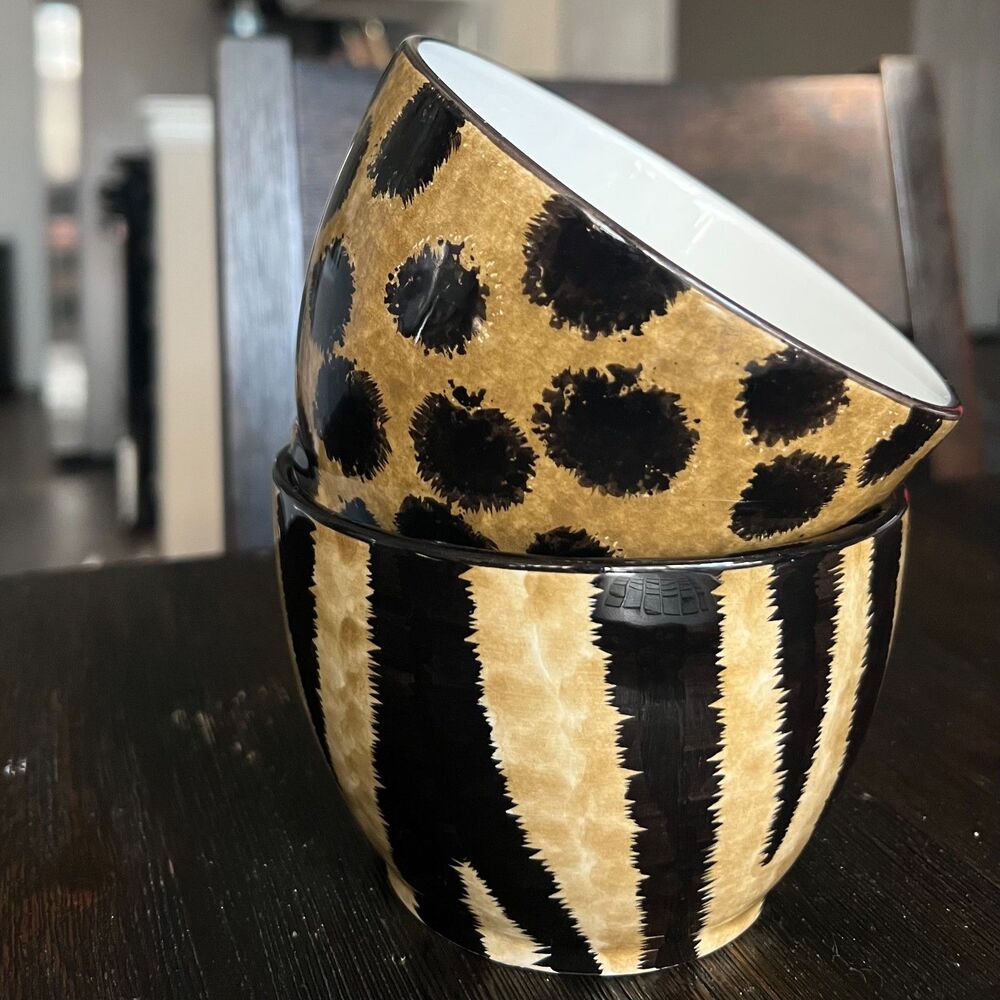 Animal Print Bowls